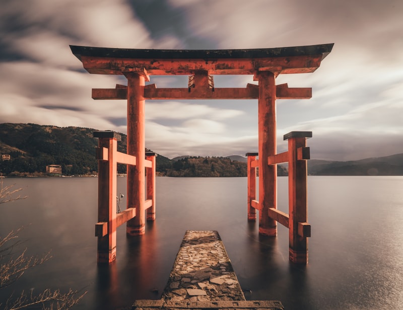 Japan street travel scene